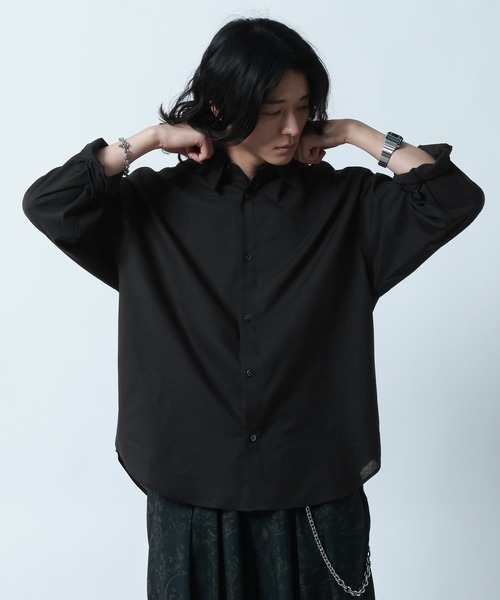 RAGEBLUE(レイジブルー)の「Linen Blend Regular Collar Shirt / リネン混レギュラーカラーシャツ(シャツ/ブラウス・メンズ・ブラック/ダークグレー/その他5・MEDIUM/LARGE)」の16枚目の写真