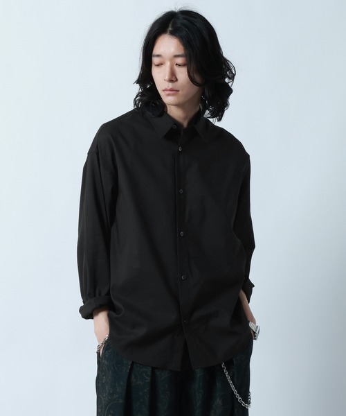 RAGEBLUE(レイジブルー)の「Linen Blend Regular Collar Shirt / リネン混レギュラーカラーシャツ(シャツ/ブラウス・メンズ・ブラック/ダークグレー/その他5・MEDIUM/LARGE)」の17枚目の写真