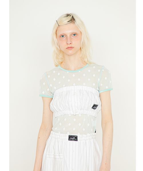 SORIN(ソリン )の「Stripe Bandeau Bustier/ストライプ バンドゥービスチェ(その他トップス・レディース・ライラック/ブルー/ホワイト・38)」の8枚目の写真