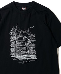 【Winnie-the-Pooh / くまのプーさん】フロントプリント クルーネックTシャツ