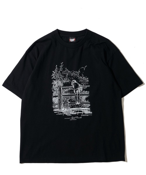 ADPOSION(アドポーション)の「【Winnie-the-Pooh / くまのプーさん】フロントプリント クルーネックTシャツ(Tシャツ/カットソー・レディース・ブラック系1/ブラック系2/ホワイト系1/ホワイト系2・MEDIUM/LARGE)」の11枚目の写真