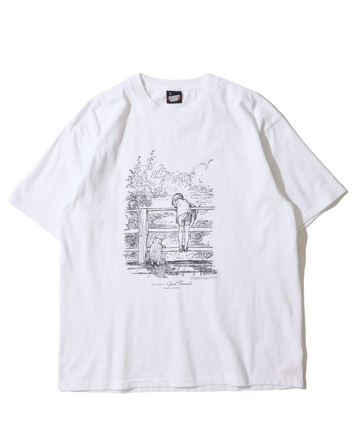 ADPOSION(アドポーション)の「【Winnie-the-Pooh / くまのプーさん】フロントプリント クルーネックTシャツ(Tシャツ/カットソー・レディース・ブラック系1/ブラック系2/ホワイト系1/ホワイト系2・MEDIUM/LARGE)」の7枚目の写真