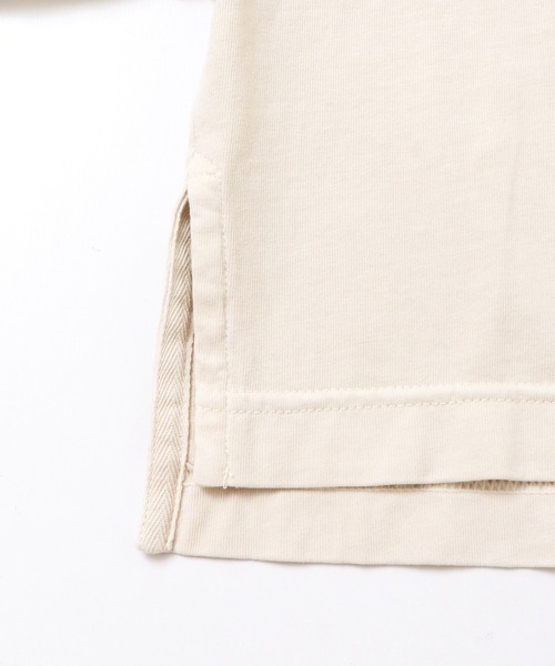 hunch（ハンチ）の「ワイドショート ロゴTシャツ（Tシャツ/カットソー・レディース・ベージュ/ネイビー/オフホワイト/チャコールグレー・FREE）」の19枚目の写真