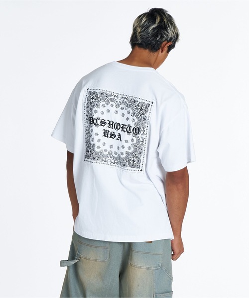 DC SHOES（ディーシーシューズ）の「DC Shoes メンズ 26 HIDDEN BANDANA SS Tシャツ 【2026年夏モデル】（Tシャツ/カットソー・メンズ・ホワイト/ブラック系その他/ブラック・X-LARGE/LARGE/MEDIUM）」の2枚目の写真