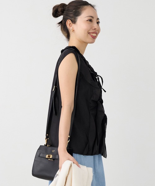normment(ノーメント)の「【normment】フリルブラウス-COTTON RAYON FRILL BL(シャツ/ブラウス・レディース・ブラック/ダークブラウン・FREE)」の13枚目の写真