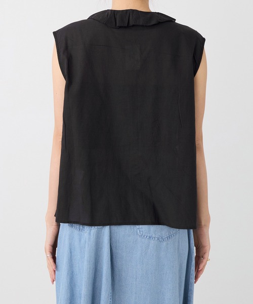 normment(ノーメント)の「【normment】フリルブラウス-COTTON RAYON FRILL BL(シャツ/ブラウス・レディース・ブラック/ダークブラウン・FREE)」の21枚目の写真