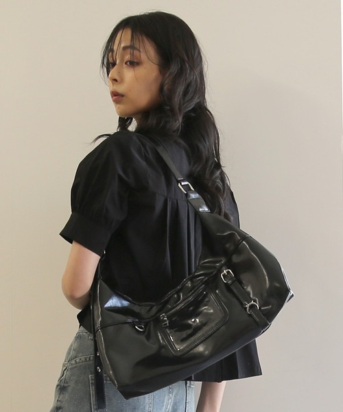 No one knows(ノーワンノーズ)の「ZOZO限定 クラシックデザインショルダーバッグ(ショルダーバッグ・レディース・ブラウン/ブラック・FREE)」の15枚目の写真