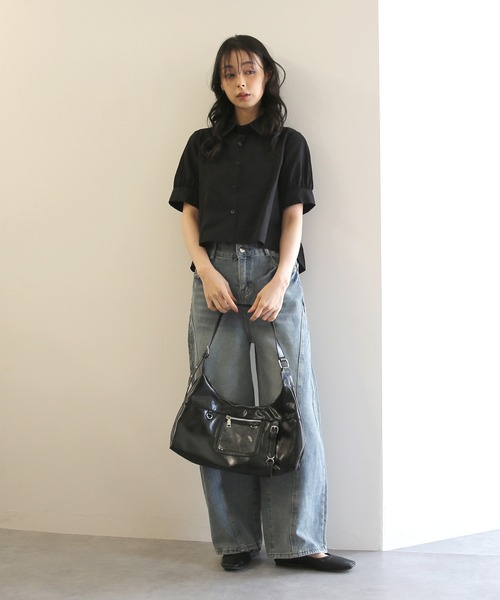 No one knows(ノーワンノーズ)の「ZOZO限定 クラシックデザインショルダーバッグ(ショルダーバッグ・レディース・ブラウン/ブラック・FREE)」の11枚目の写真