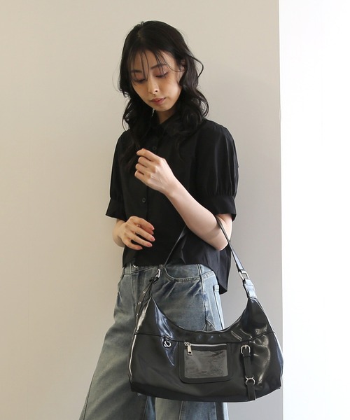No one knows(ノーワンノーズ)の「ZOZO限定 クラシックデザインショルダーバッグ(ショルダーバッグ・レディース・ブラウン/ブラック・FREE)」の12枚目の写真