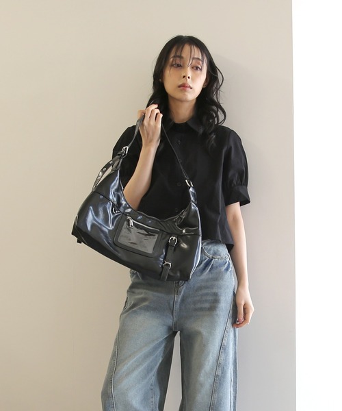 No one knows(ノーワンノーズ)の「ZOZO限定 クラシックデザインショルダーバッグ(ショルダーバッグ・レディース・ブラウン/ブラック・FREE)」の7枚目の写真