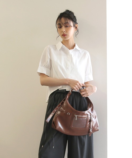 No one knows(ノーワンノーズ)の「ZOZO限定 クラシックデザインショルダーバッグ(ショルダーバッグ・レディース・ブラウン/ブラック・FREE)」の22枚目の写真