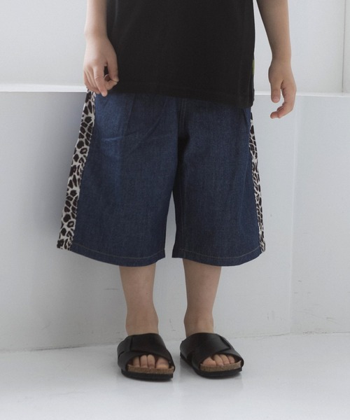 MAKE YOUR DAY(メイクユアデイ)の「サイドライン6分丈パンツ(その他パンツ・キッズ・ベージュ/ブルー・90/100/110/120/130/140/80)」の15枚目の写真