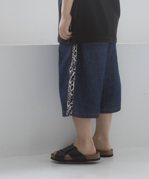 MAKE YOUR DAY(メイクユアデイ)の「サイドライン6分丈パンツ(その他パンツ・キッズ・ベージュ/ブルー・90/100/110/120/130/140/80)」の16枚目の写真