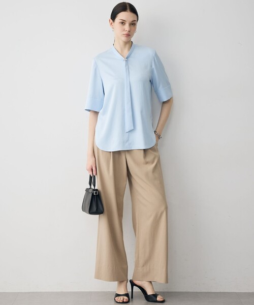 ICB(アイシービー)の「Ry/Liバイオストレッチ ワイドパンツ(その他パンツ・レディース・ピーコックグリーン系/黄土色系/ブラック系・2/4/6)」の6枚目の写真
