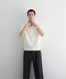 FRED PERRY(�t���b�h�y���[)��FRED PERRY Cotton knitted shirt(�|���V���c)