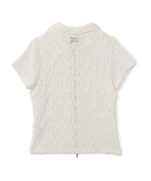 atmos pink（アトモスピンク）の「atmos pink Lace Zip-up Shirt / アトモスピンク レース ジップアップ シャツ（シャツ/ブラウス・レディース・ブラック/ホワイト・FREE）」の11枚目の写真