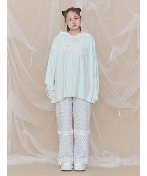 merry jenny(メリージェニー)の「petit floralサーマルパンツ(カーゴパンツ・レディース・ピンク/ブルー・FREE)」の9枚目の写真