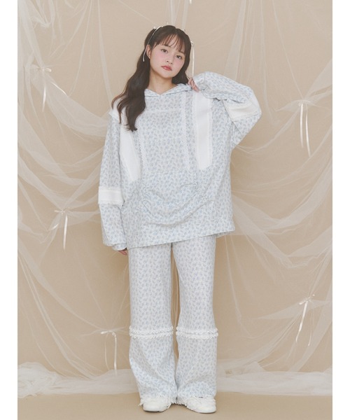 merry jenny（メリージェニー）の「petit floralサーマルパンツ（カーゴパンツ・レディース・ピンク/ブルー・FREE）」の22枚目の写真