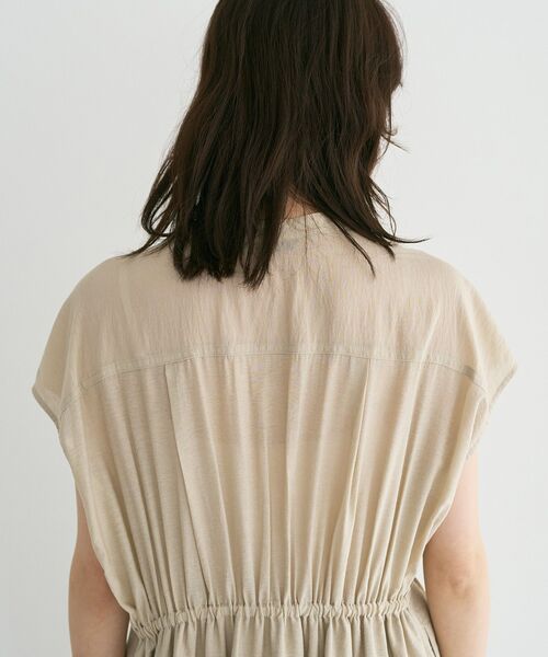 YECCA VECCA（イェッカヴェッカ）の「【接触冷感】ミリタリースキッパーシャツワンピース（シャツワンピース・レディース・ベージュ/カーキ/チャコールグレー・FREE）」の14枚目の写真