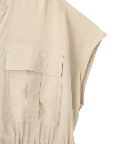 YECCA VECCA(イェッカヴェッカ)の「ミリタリースキッパーシャツワンピース(シャツワンピース・レディース・ベージュ/カーキ/チャコールグレー・FREE)」の11枚目の写真