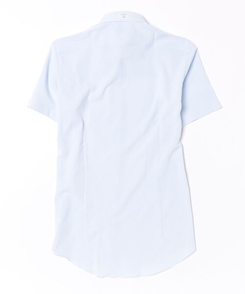 TOKYO SHIRTS(トウキョウシャツ)の「【吸水速乾】【COFREX】形態安定ノンアイロン ボタンダウン 半袖ビジネスワイシャツ(ビジネスシャツ・メンズ・サックスブルー・首回り37cm/首回り39cm/首回り41cm/首回り42cm/首回り43cm)」の7枚目の写真