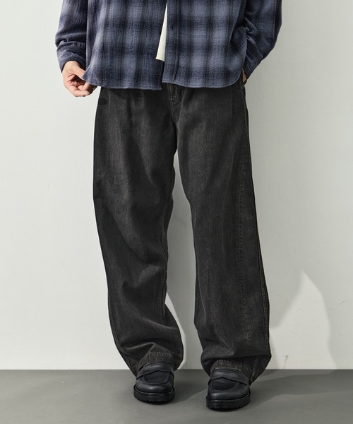 CITY TOKYO(シティトウキョウ)の「【CITY TOKYO/シティートーキョー】KAIHARA DENIM ヴィンテージフェードパンツ(デニムパンツ・メンズ・ダークブルー/ブラック/ダークインディゴブルー・3/2/1)」の2枚目の写真