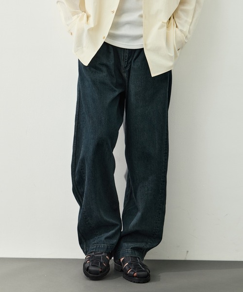CITY TOKYO(シティトウキョウ)の「【CITY TOKYO/シティートーキョー】KAIHARA DENIM ヴィンテージフェードパンツ(デニムパンツ・メンズ・ダークブルー/ブラック/ダークインディゴブルー・3/2/1)」の4枚目の写真