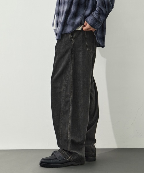 CITY TOKYO(シティトウキョウ)の「【CITY TOKYO/シティートーキョー】KAIHARA DENIM ヴィンテージフェードパンツ(デニムパンツ・メンズ・ダークブルー/ブラック/ダークインディゴブルー・3/2/1)」の17枚目の写真