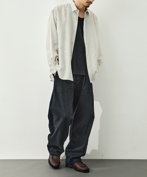 CITY TOKYO(シティトウキョウ)の「【CITY TOKYO/シティートーキョー】KAIHARA DENIM ヴィンテージフェードパンツ(デニムパンツ・メンズ・ダークブルー/ブラック/ダークインディゴブルー・3/2/1)」の21枚目の写真