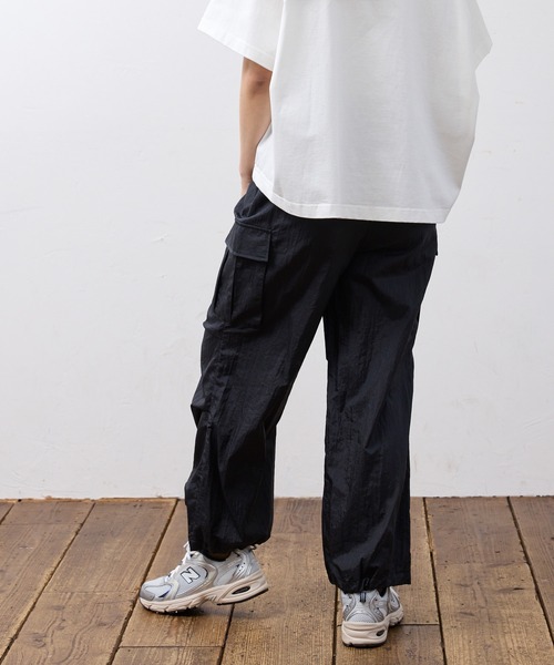 Nunc.（ヌンク）の「ワッシャーパラシュートカーゴパンツ（カーゴパンツ・レディース・ベージュ/ダークブラウン/ブラック・FREE）」の18枚目の写真