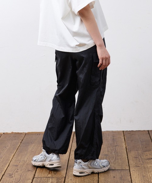 Nunc.（ヌンク）の「ワッシャーパラシュートカーゴパンツ（カーゴパンツ・レディース・ベージュ/ダークブラウン/ブラック・FREE）」の19枚目の写真