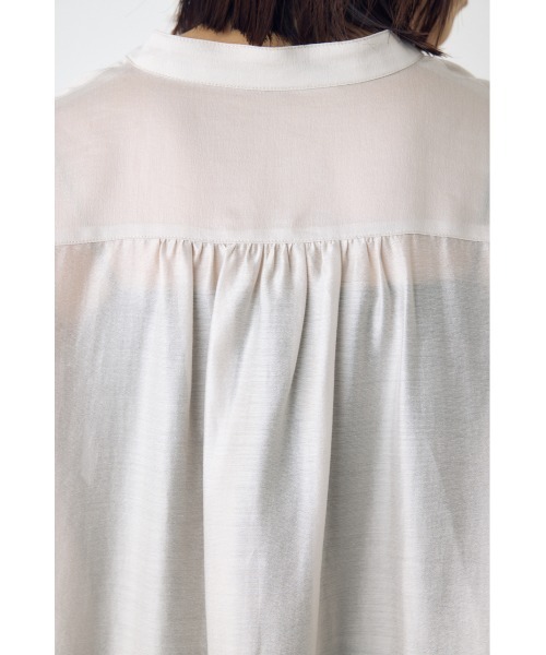 AZUL by moussy（アズールバイマウジー）の「フレンチスリーブロングシャツワンピース（シャツワンピース・レディース・ライトグレー/ブラウン/ライトブラック・SMALL/MEDIUM）」の17枚目の写真