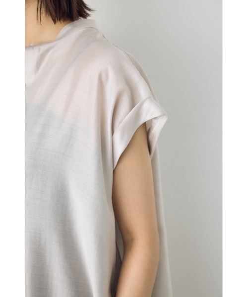 AZUL by moussy（アズールバイマウジー）の「フレンチスリーブロングシャツワンピース（シャツワンピース・レディース・ライトグレー/ブラウン/ライトブラック・SMALL/MEDIUM）」の19枚目の写真