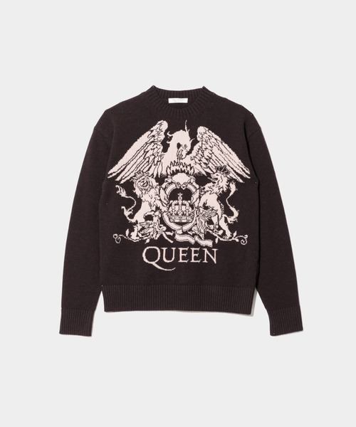 beautiful people(ビューティフルピープル)の「rock-knit QUEEN knit pullover(ニット/セーター・レディース・ダークパープル/アイボリー/ブラック・40/38/42)」の3枚目の写真