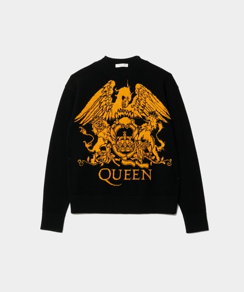 beautiful people(ビューティフルピープル)の「rock-knit QUEEN knit pullover(ニット/セーター・レディース・ダークパープル/アイボリー/ブラック・40/38/42)」の1枚目の写真