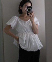 A part by | 【インフルエンサーyuiさんコラボ】YUバルーンギャザーブラウス(シャツ/ブラウス)
