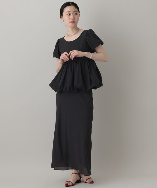 A part by（アパートバイ）の「【インフルエンサーyuiさんコラボ】YUバルーンギャザーブラウス（シャツ/ブラウス・レディース・オフホワイト/ブラック/ブルー系その他3・FREE）」の15枚目の写真
