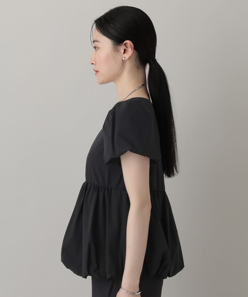 A part by（アパートバイ）の「【インフルエンサーyuiさんコラボ】YUバルーンギャザーブラウス（シャツ/ブラウス・レディース・オフホワイト/ブラック/ブルー系その他3・FREE）」の20枚目の写真
