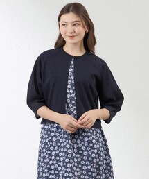 【接触冷感】シアーニットボレロ