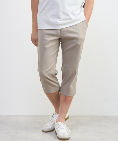 MEN'S MELROSE(メンズメルローズ)の「メランジライトハイパークロップドパンツ(チノパンツ・メンズ・ネイビー/ブラック/グレー/ベージュ・5/2/4/3)」の3枚目の写真