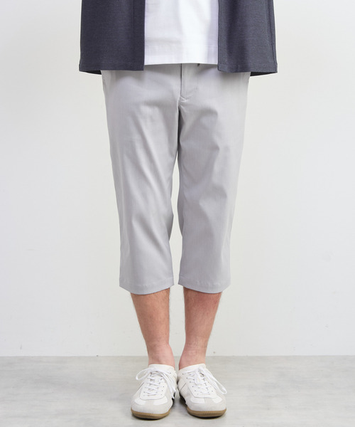 MEN'S MELROSE(メンズメルローズ)の「メランジライトハイパークロップドパンツ(チノパンツ・メンズ・ネイビー/ブラック/グレー/ベージュ・5/2/4/3)」の5枚目の写真