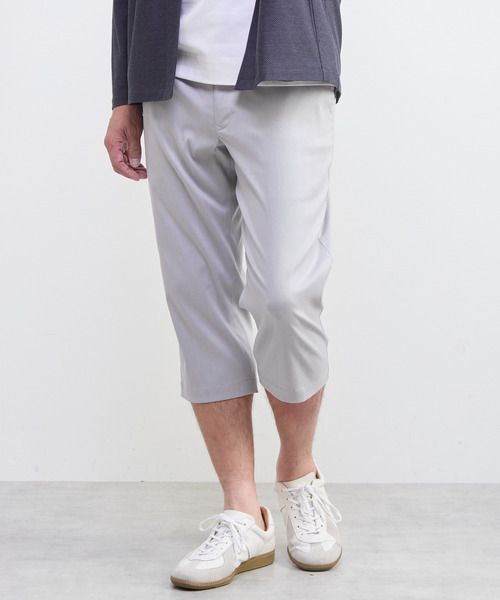 MEN'S MELROSE(メンズメルローズ)の「メランジライトハイパークロップドパンツ(チノパンツ・メンズ・ネイビー/ブラック/グレー/ベージュ・5/2/4/3)」の18枚目の写真