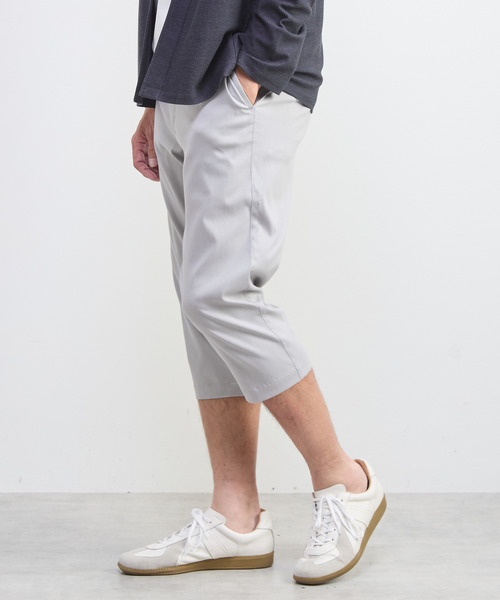 MEN'S MELROSE(メンズメルローズ)の「メランジライトハイパークロップドパンツ(チノパンツ・メンズ・ネイビー/ブラック/グレー/ベージュ・5/2/4/3)」の19枚目の写真