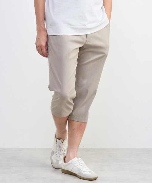 MEN'S MELROSE(メンズメルローズ)の「メランジライトハイパークロップドパンツ(チノパンツ・メンズ・ネイビー/ブラック/グレー/ベージュ・5/2/4/3)」の22枚目の写真