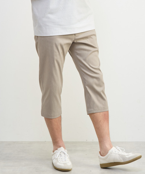 MEN'S MELROSE(メンズメルローズ)の「メランジライトハイパークロップドパンツ(チノパンツ・メンズ・ネイビー/ブラック/グレー/ベージュ・5/2/4/3)」の11枚目の写真