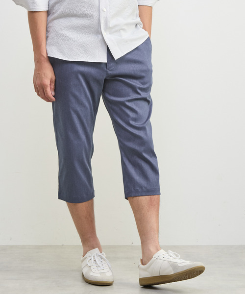 MEN'S MELROSE(メンズメルローズ)の「メランジライトハイパークロップドパンツ(チノパンツ・メンズ・ネイビー/ブラック/グレー/ベージュ・5/2/4/3)」の14枚目の写真