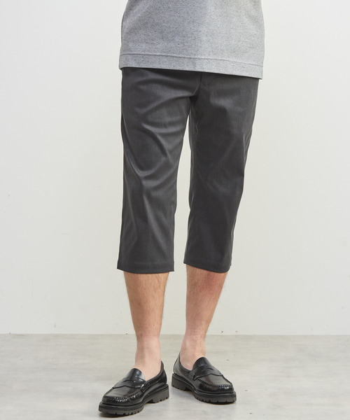 MEN'S MELROSE(メンズメルローズ)の「メランジライトハイパークロップドパンツ(チノパンツ・メンズ・ネイビー/ブラック/グレー/ベージュ・5/2/4/3)」の6枚目の写真