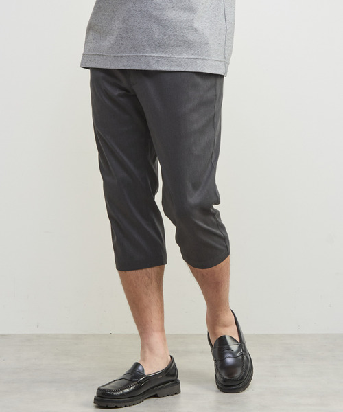 MEN'S MELROSE(メンズメルローズ)の「メランジライトハイパークロップドパンツ(チノパンツ・メンズ・ネイビー/ブラック/グレー/ベージュ・5/2/4/3)」の5枚目の写真