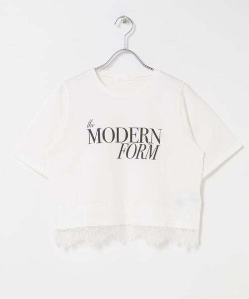 SENSE OF PLACE by URBAN RESEARCH（センスオブプレイスバイアーバンリサーチ）の「クロップドレースロゴTシャツ(半袖)（Tシャツ/カットソー・レディース・ライトブルー/オフホワイト/ブラック・ONE）」の15枚目の写真