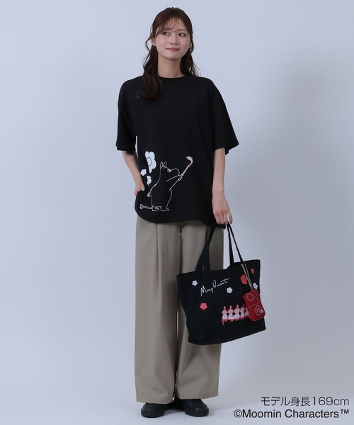 MARY QUANT(マリークワント)の「MOOMIN×MQペイントビッグ Tシャツ(Tシャツ/カットソー・レディース・ホワイト/ブラック・M)」の5枚目の写真